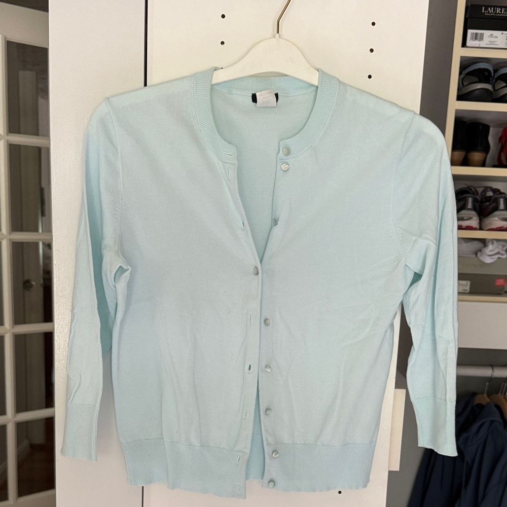 J. Crew Soft Blue Women's Cardigan